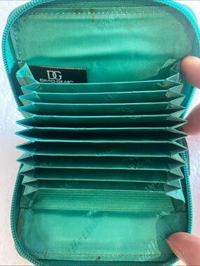 DC DIMO Gear Teal Accordion Card Holder Wallet